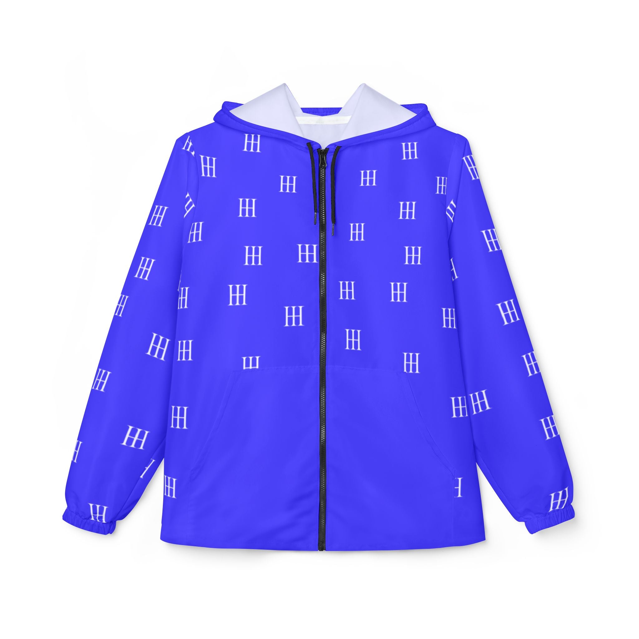 HH Logo Patterned All-Over Print Jacket Blue