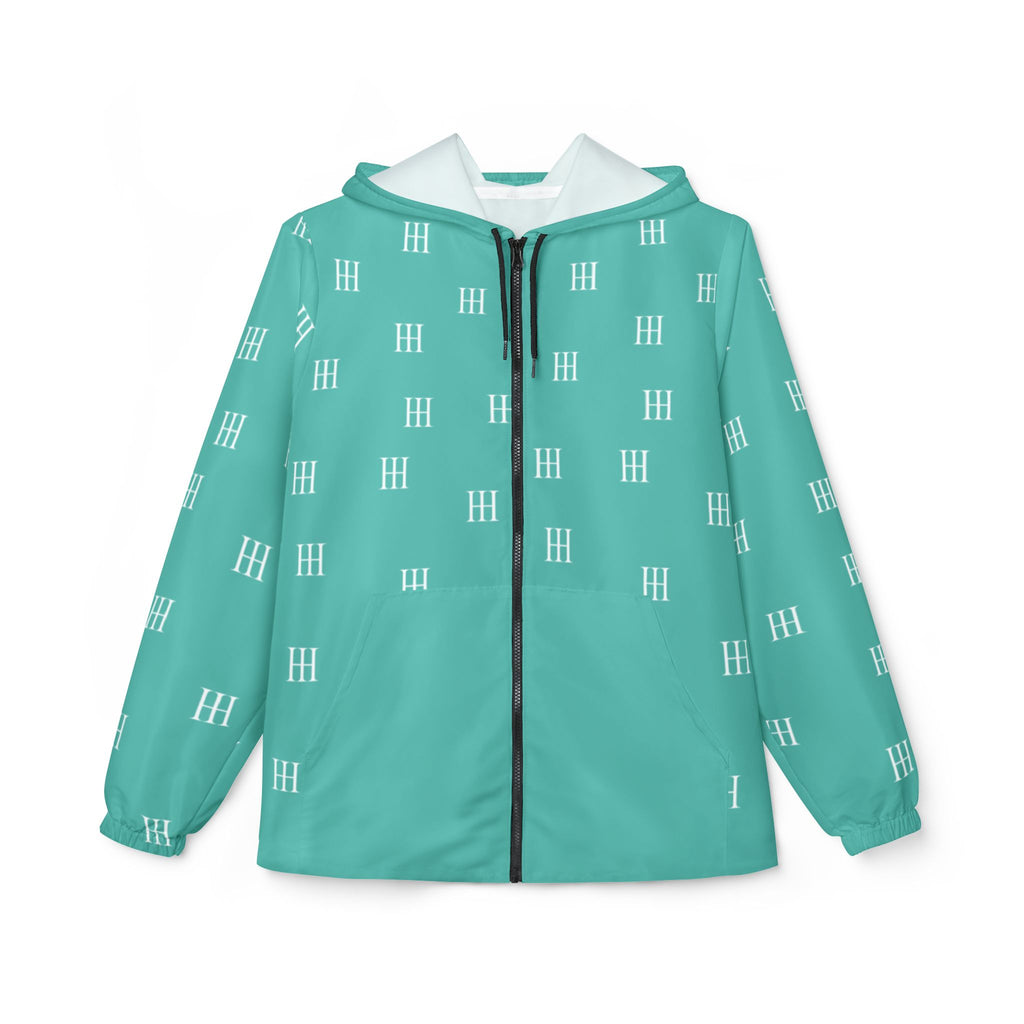HH Logo Patterned All-Over Print Jacket Turquoise