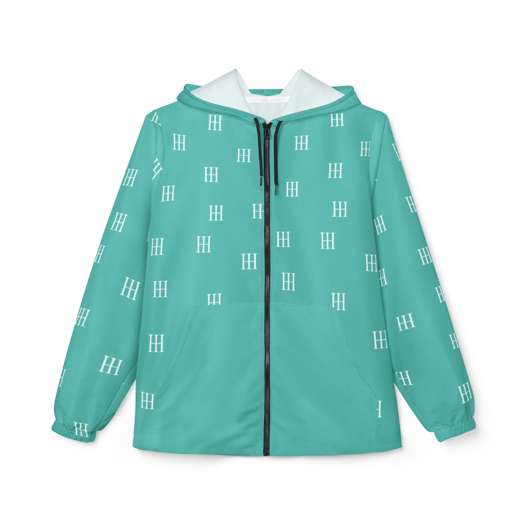 HH Logo Patterned All-Over Print Jacket Turquoise