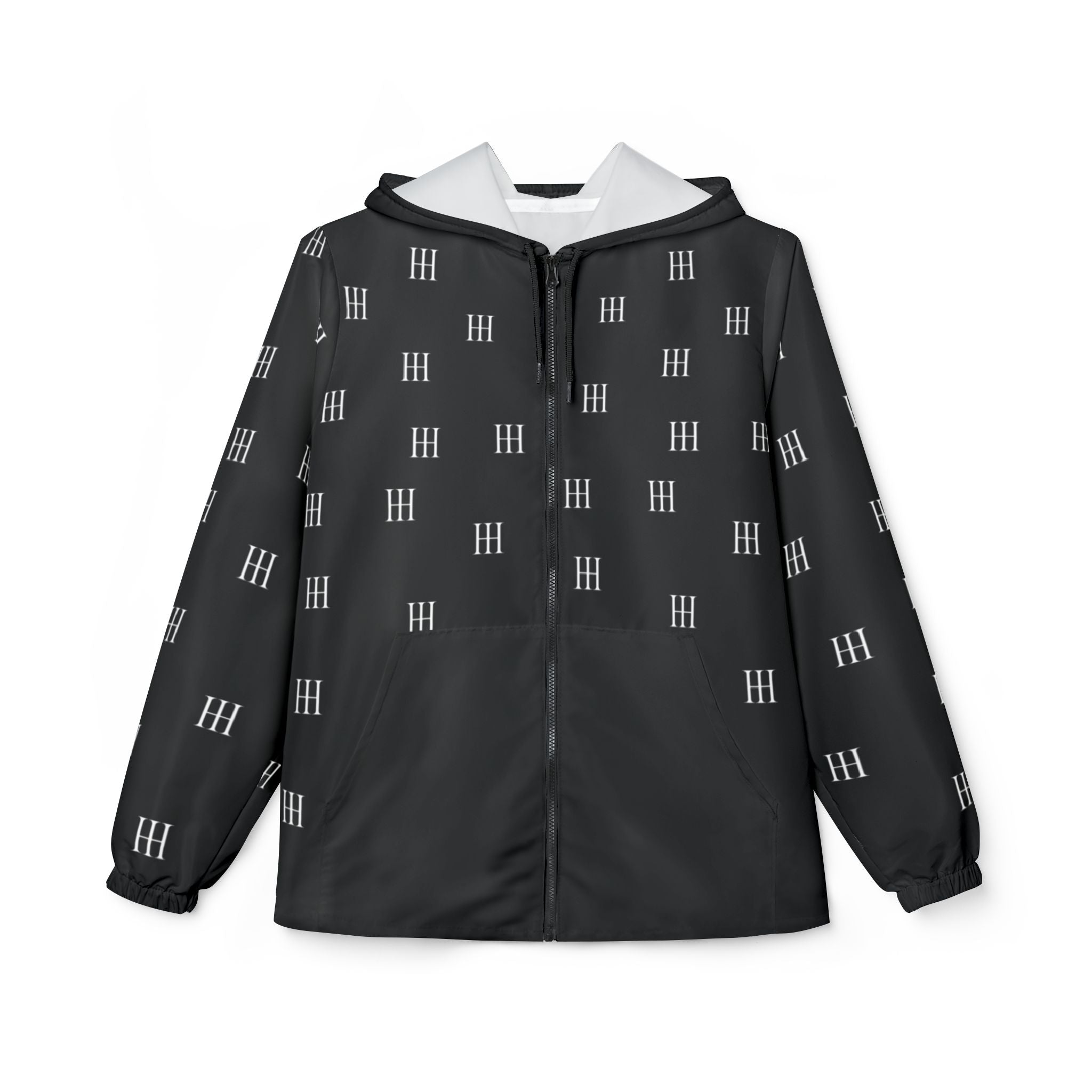 HH Logo Patterned All-Over Print Jacket Black